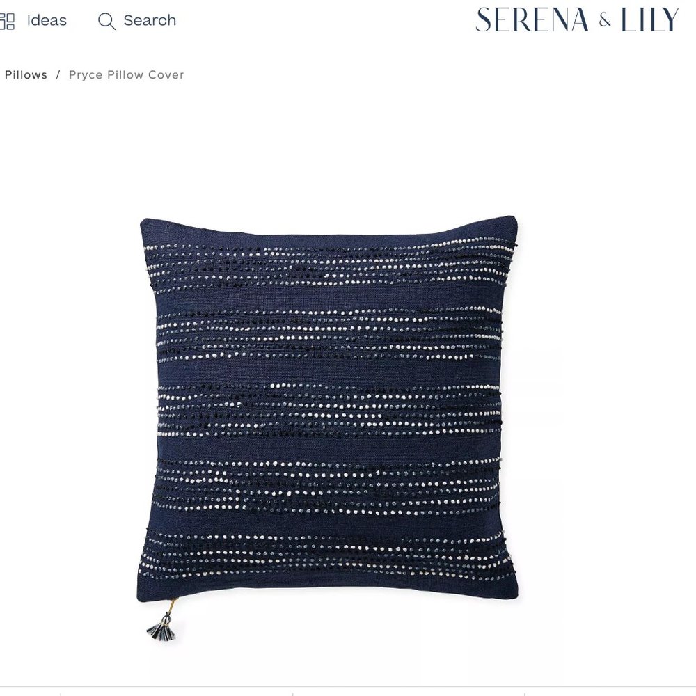 Serena and Lily Pryce Pillow Cover 22' square